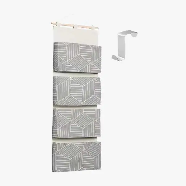 Wall Hanging Organizer Bag – Cotton Linen Fabric Door Hanging Sundries Bag for Home Closet Storage – Wall Organizer for Easy Storage