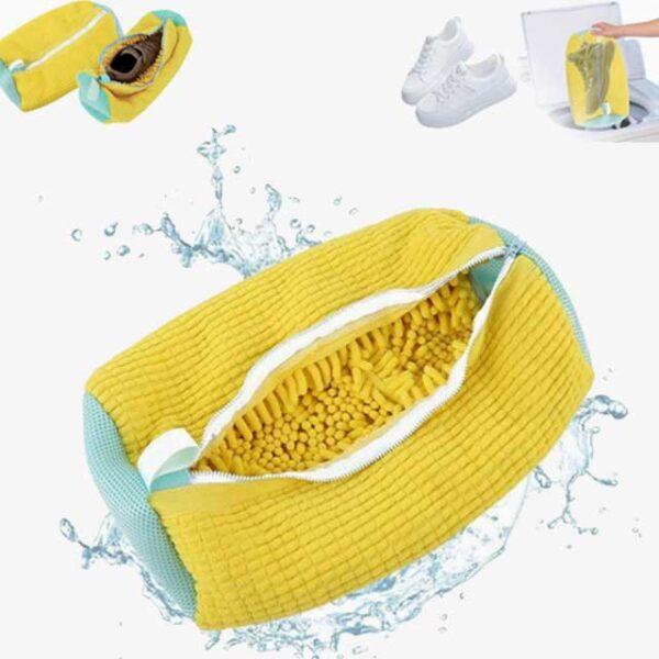 1/2PCS Washing Shoes Bag - Cotton Laundry Bag for Fluffy Fibers, Dirt Removal & Anti-Deformation, Shoes & Clothes Organizer
