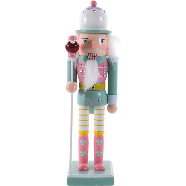 10-Inch Green Wooden Nutcracker Ornament