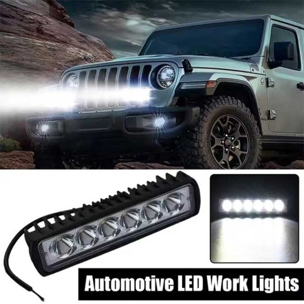 2-Pack 6 LED Offroad Car Work Light Spotlight