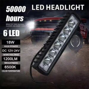2-Pack 6 LED Offroad Car Work Light Spotlight