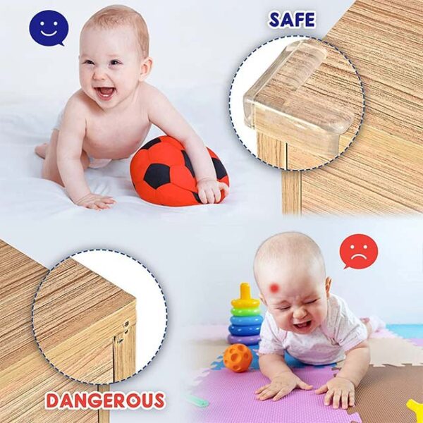 20-Pack Baby Corner Protectors – Clear Furniture & Table Safety Guards, Baby Proof Corner Covers for Home Child Protection