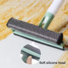 3-in-1 Window Cleaning Brush with Spray | Double-Sided Glass Wiper for Windows, Mirrors & Bathroom Surfaces