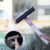 3-in-1 Window Cleaning Brush with Spray | Double-Sided Glass Wiper for Windows, Mirrors & Bathroom Surfaces
