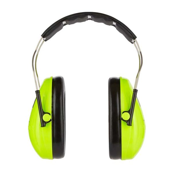 3M Peltor Kid Ear Muffs Neon Green – Lightweight SNR 27 Children's Hearing Protection with Adjustable Headband & 98dB Noise Reduction