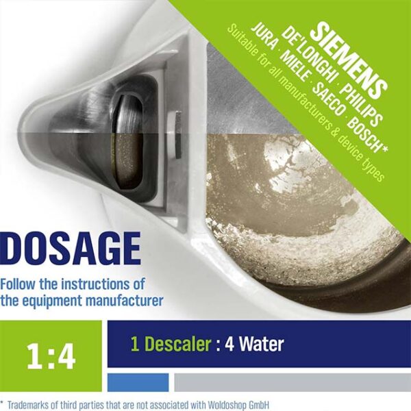 750ml Coffee Machine Liquid Descaler – 6 Application Powerful Limescale & Calcium Remover