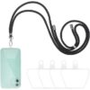 Black Mobile Phone Strap & Lanyard Holder