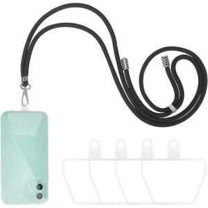 Black Mobile Phone Strap & Lanyard Holder