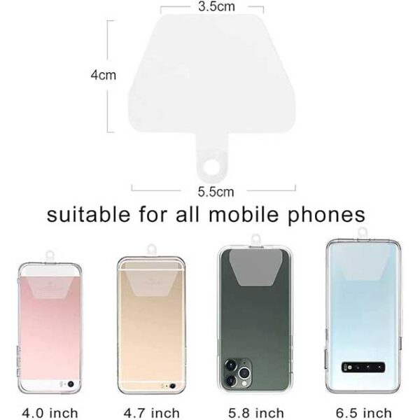 Black Mobile Phone Strap & Lanyard Holder