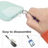 Black Mobile Phone Strap & Lanyard Holder