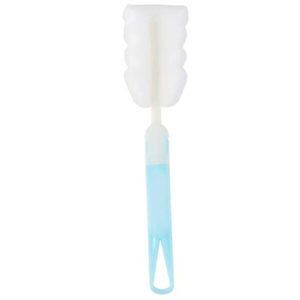 Blue Sponge Bottle Cleaning Brush Set – Premium Glass Milk Feeding Bottle Scrubber for Cups & Bottles