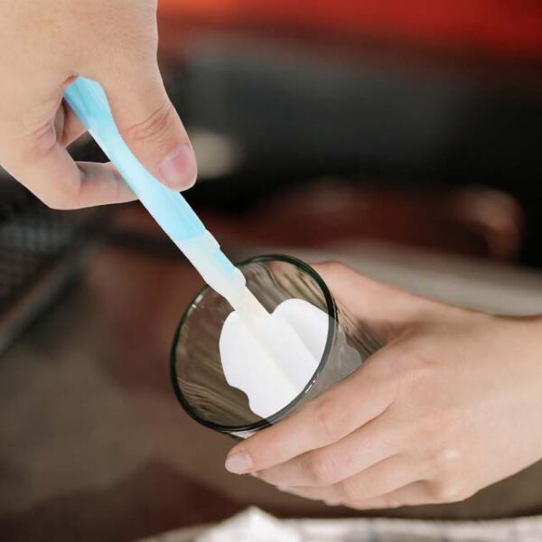Blue Sponge Bottle Cleaning Brush Set – Premium Glass Milk Feeding Bottle Scrubber for Cups & Bottles