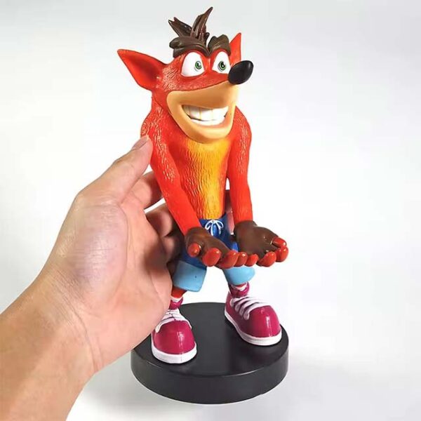 Crash Bandicoot Phone & Controller Holder Figure – Unique Gaming Decoration Model & Toy Gift for Collectors