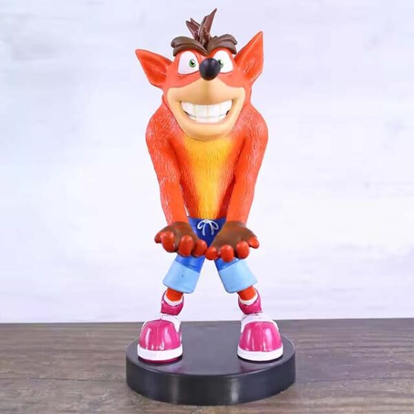 Crash Bandicoot Phone & Controller Holder Figure – Unique Gaming Decoration Model & Toy Gift for Collectors