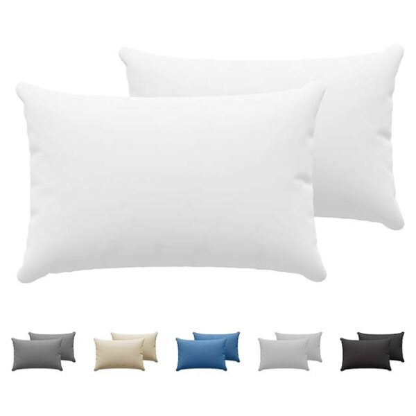 Dreamzie 100% Cotton Jersey Pillowcases Set of 2 – White Hypoallergenic Pillow Covers & Bed Protector