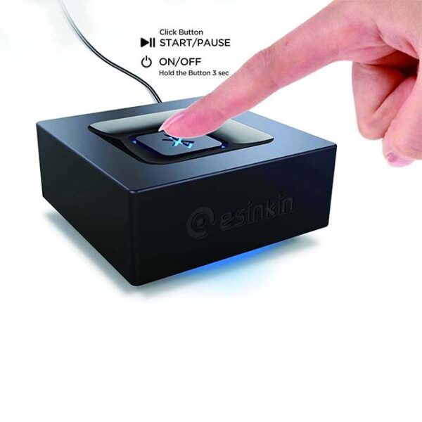 Esinkin Bluetooth Audio Adapter – Wireless Music Streaming Receiver for Home Stereo, Smartphones & Tablets