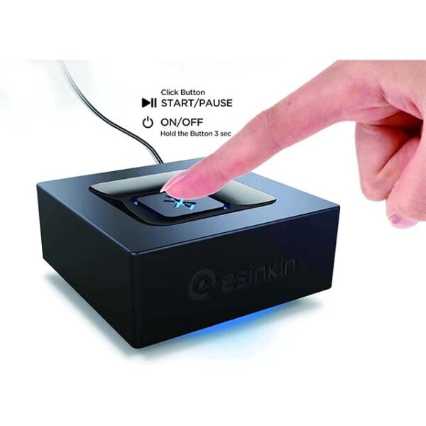 Esinkin Bluetooth Audio Adapter – Wireless Music Streaming Receiver for Home Stereo, Smartphones & Tablets