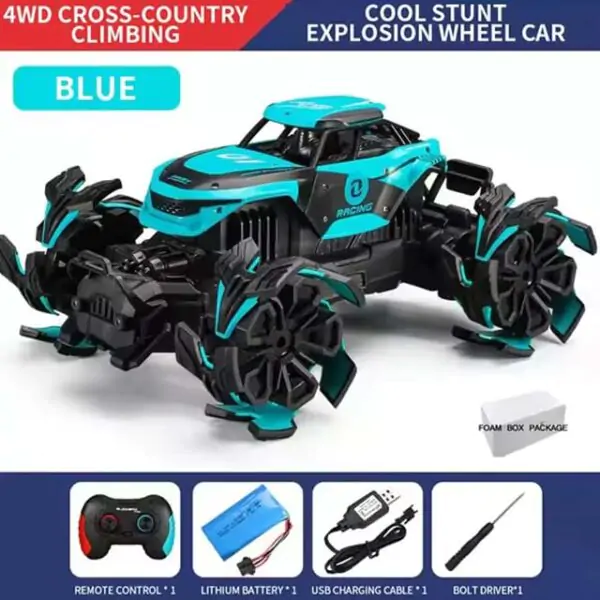 Explosive Wheel RC Car 1:12 – High Speed 2.4G 4WD Off-Road Stunt & Climbing Remote Control Vehicle Toy for Boys & Kids