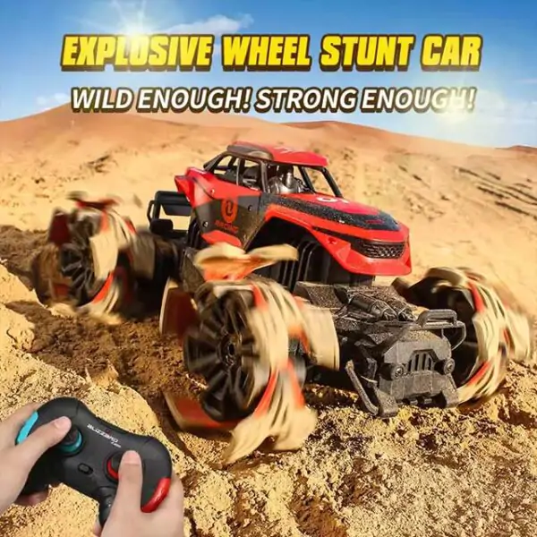 Explosive Wheel RC Car 1:12 – High Speed 2.4G 4WD Off-Road Stunt & Climbing Remote Control Vehicle Toy for Boys & Kids