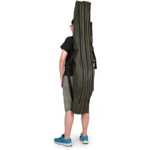 FDDL 3-Layer Folding Fishing Rod Case 150cm – Durable Canvas Storage Bag for Fishing Poles, Tackle & Gear