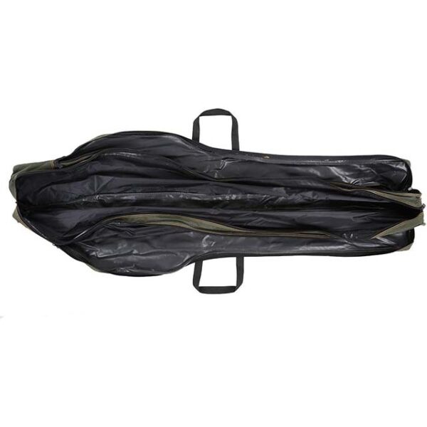 FDDL 3-Layer Folding Fishing Rod Case 150cm – Durable Canvas Storage Bag for Fishing Poles, Tackle & Gear