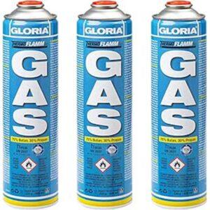 GLORIA 3x600ml Universal Gas Cartridges