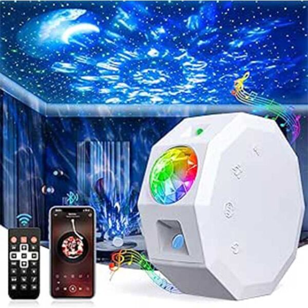 Galaxy Star Projector Light for Bedroom with Bluetooth