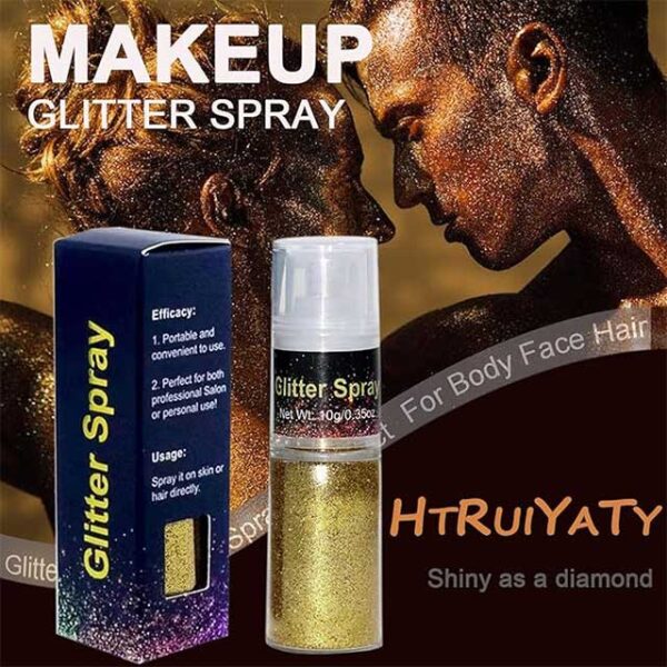 Gold Glitter Hairspray