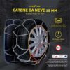 Goodyear 12mm Heavy-Duty Snow Chains for SUVs, Vans, Campers & 4x4s – Ultimate Winter Traction & Safety Chains