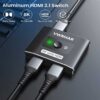 HDMI 2.1 8K/4K HDR Bi-Directional Switch – 2-in-1/1-in-2 High-Speed 48Gbps HDMI Splitter for PS5, Xbox Series X, Apple TV, Samsung & LG TVs