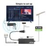 Haohsat 4K DVB-T2 TV Stick – Ultra HD HEVC Digital Terrestrial Decoder with H.265, WiFi, DVB HD Tuner & DVB-C Support