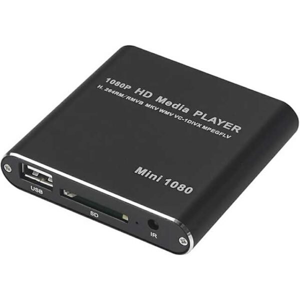 High-Definition 1080P Portable Mini Media Player for USB Drives