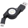 High-Speed USB Type-C 3.1 Retractable Cable Charger