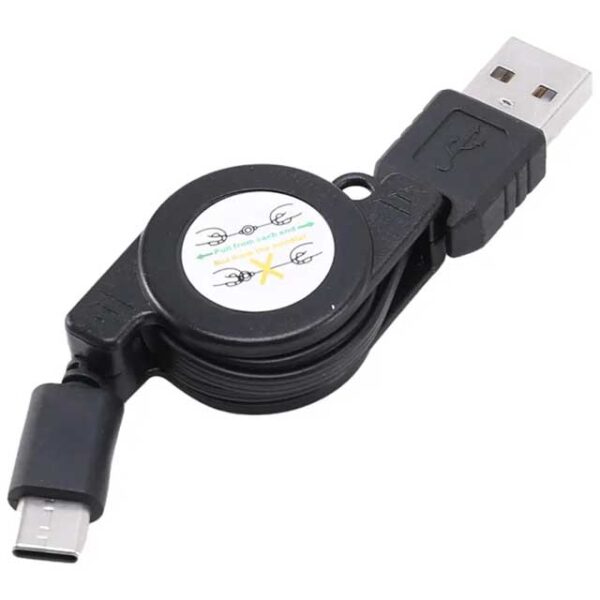 High-Speed USB Type-C 3.1 Retractable Cable Charger