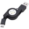 High-Speed USB Type-C 3.1 Retractable Cable Charger