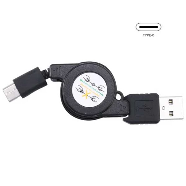 High-Speed USB Type-C 3.1 Retractable Cable Charger