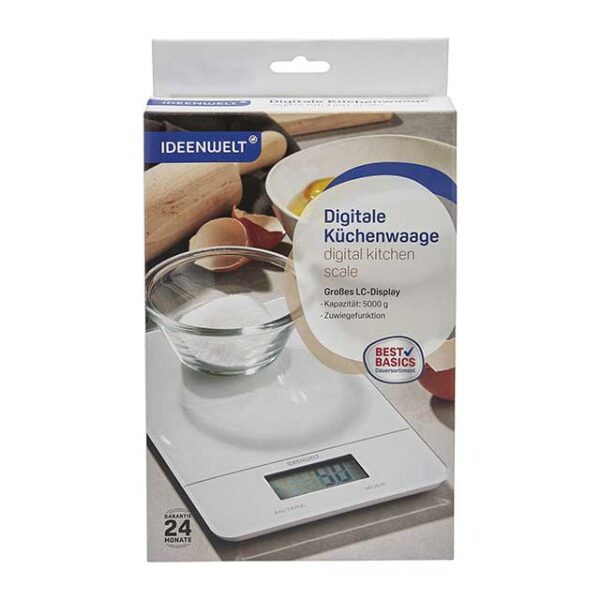 IDEENWELT Best Basics Digital Kitchen Scale