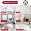 ISPAR Tile Grout Repair Set – Quick-Drying Ready Mixed White Grout for Wall & Floor Tile Joints with Spatula & Sponge, Complete Repair Mortar Kit