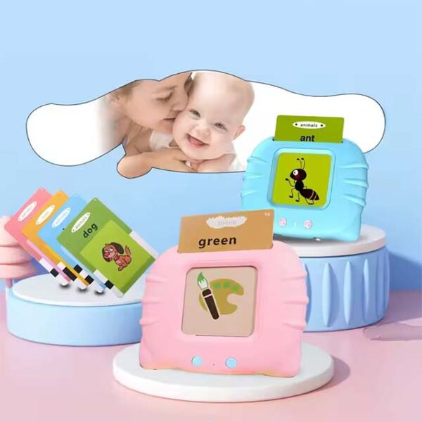 Interactive Kids Flash Cards – Talking, Double-Sided Learning Toy for Customized Cognition & Early Education Reading