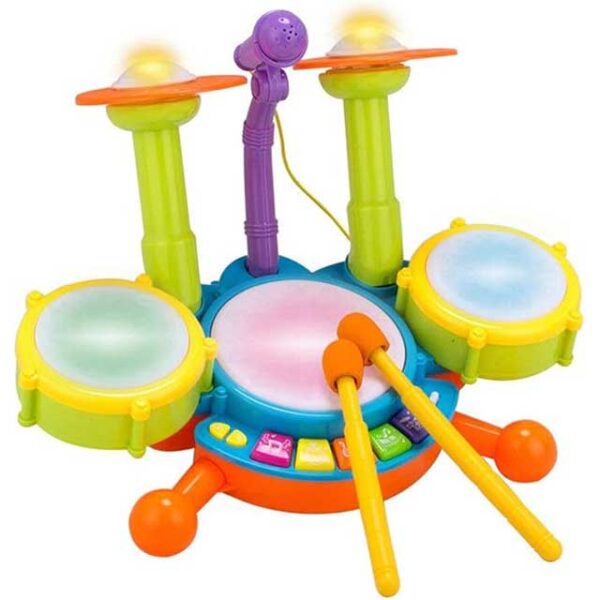 Kids Drum Set with Flash Beats Light