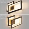 Klighten LED Wall Light 24W, 1960LM – Modern Decorative Indoor Wall Lamp for Bedroom, Living Room, Hallway & Stairwell | 110-240V, Warm White 3000K, Black