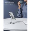 Lamicall MagSafe Phone Stand – Dual Hinge Collapsible Charging Dock for iPhone 16/15/14/13 & AirPods – Adjustable Desk & Nightstand Holder