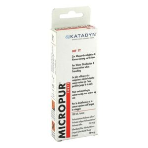 Micropur Forte MF 1T Tablets – 100 Pack for Fast & Effective Water Purification and Treatment