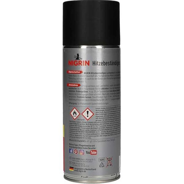 Nigrin 400ml Heat Resistant Paint Spray