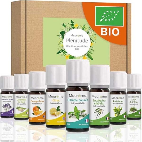 Organic Certified 100% Pure Essential Oils Set