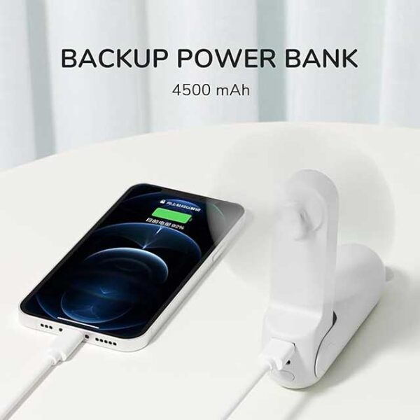 Portable Handheld Fan with 4500mAh Powerbank