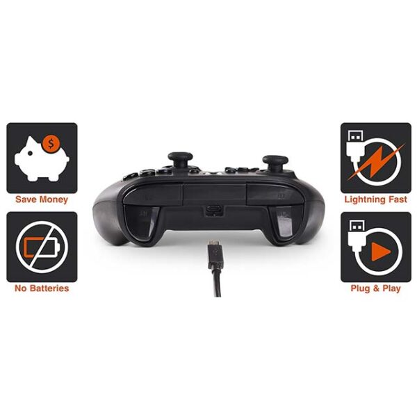 PowerA Enhanced Wired Controller for Xbox One – Official, Ergonomic, Responsive Gaming Controller in Black