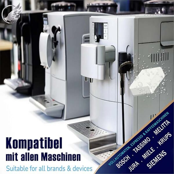 Premium 20-Tab Descaling Tablets for Fully Automatic Coffee Machines – Compatible with Jura, Siemens EQ Series, Bosch, Miele, Melitta, Krups & Tassimo