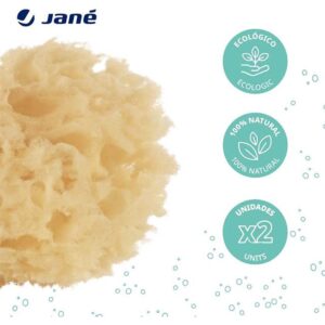 Jané 040106 °C01 Premium Bath Sponges & Gloves – Exfoliating and Deep-Cleansing Spa Accessories