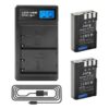 2X EN-EL9/EN-EL9A Replacement Batteries & LCD Dual Charger for Nikon D40, D40x, D60, D3000 & D5000 – High Capacity Camera Battery Charger Kit